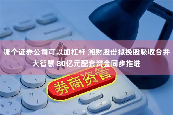 哪个证券公司可以加杠杆 湘财股份拟换股吸收合并大智慧 80亿元配套资金同步推进